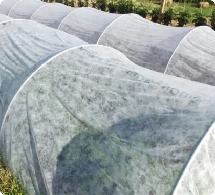 Nonwoven crop cover fabric